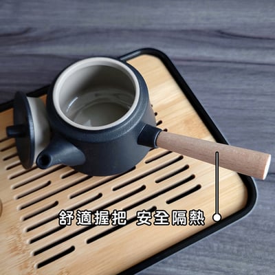 《陶瓷側把壺旅行茶具套組》附收納包7