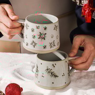 《復古陶瓷咖啡杯組》300ml3