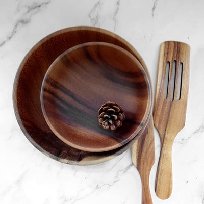 《相思木製沙拉碗》10