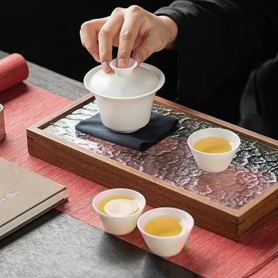 《羊脂玉快克杯茶具組》附旅行收納包8