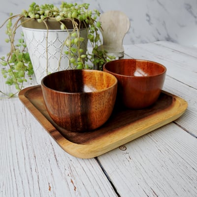 《相思木製矩形餐盤》7