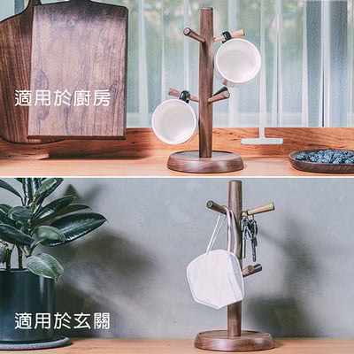 木製良品《原木樹狀置物架》15