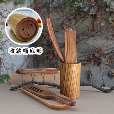 《韓風不沾鍋柚木炒菜鏟》6