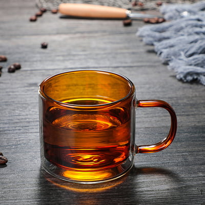 《彩色雙層咖啡杯》250ml7