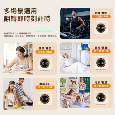 《 魔方重力計時器 》定時器 重力計時器 時間管理 魔方計時器5