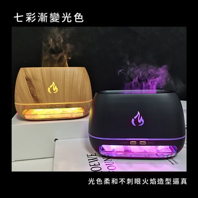 《鹽石火焰香薰機》160ml  加濕器 香氛機 水氧機8