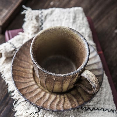 《日式粗陶咖啡杯組》4