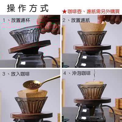 《斜紋咖啡濾杯/煙燻黑》1-4人份8