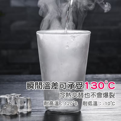 《耐熱雙層玻璃杯》380ml2