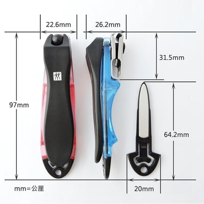 《德國雙人牌/晶亮多向旋轉指甲刀》附可拆式銼刀 42421-300-0【平行輸入】5