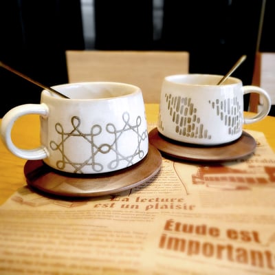 《復古陶瓷咖啡杯套組》340ml11