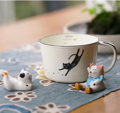 《可愛貓咪 - 琺瑯量杯》500ml5