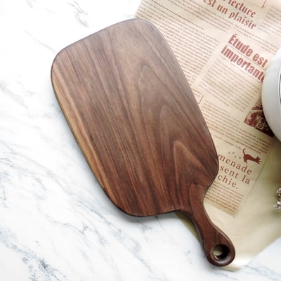 《原木麵包砧板》櫸木/胡桃木4