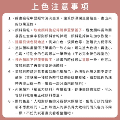 《DIY數字油畫》附顏料畫筆 壓克力畫 數字填色畫 數字彩繪 填塞油畫 DIY彩繪畫7
