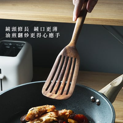 《韓風不沾鍋柚木炒菜鏟》4
