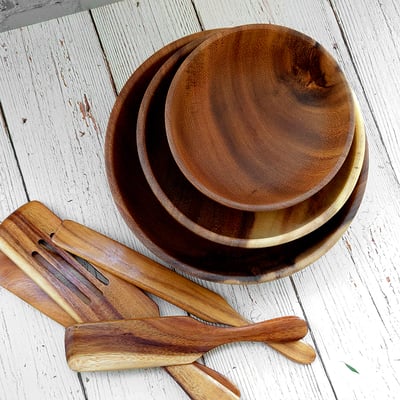 《相思木製沙拉碗》7