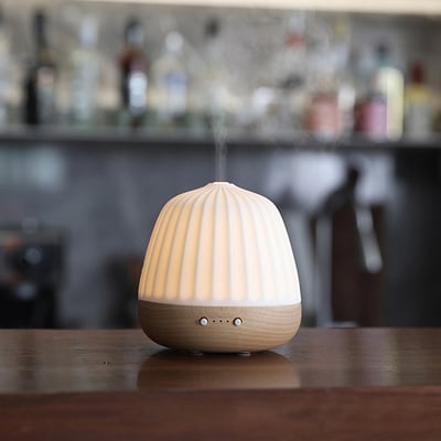 《白玉菊石實木底座香薰》180ml6