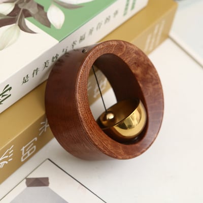 《日式實木多巴胺風鈴/O形》櫸木/胡桃木9