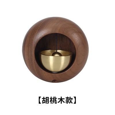 《日式實木多巴胺風鈴/圓形》櫸木/胡桃木12