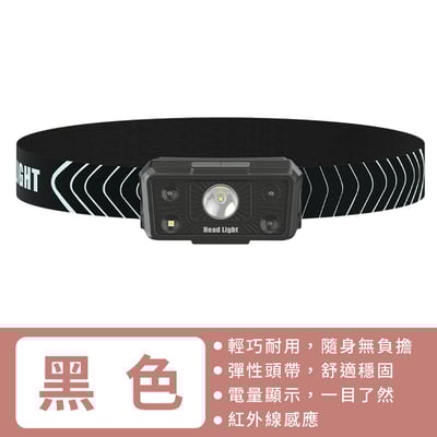 《感應頭燈》5檔燈光  戶外燈 露營燈13