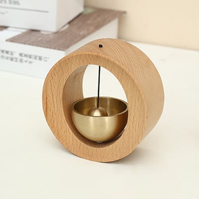 《日式實木多巴胺風鈴/O形》櫸木/胡桃木6