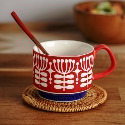 《日式田園風咖啡杯》300ml15