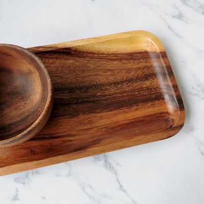 《相思木製矩形餐盤》3