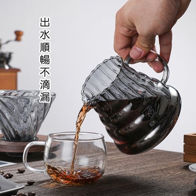 條紋咖啡壺/煙燻黑》500ml3