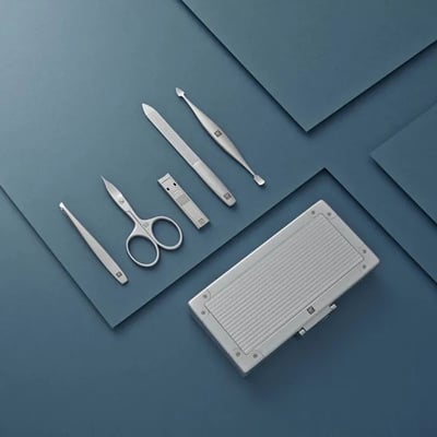 《德國雙人牌 TWINOX 鋁盒美甲五件組》 97718-001-0【平行輸入】2