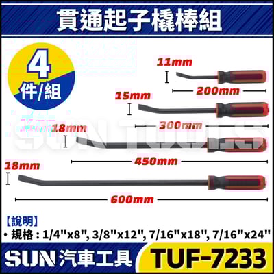 TUF-7233 4件 起子型撬棒組(貫通)1