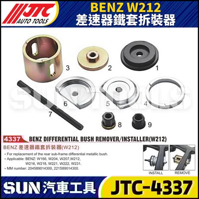 JTC-4337 BENZ(W212) 差速器鐵套拆裝器1