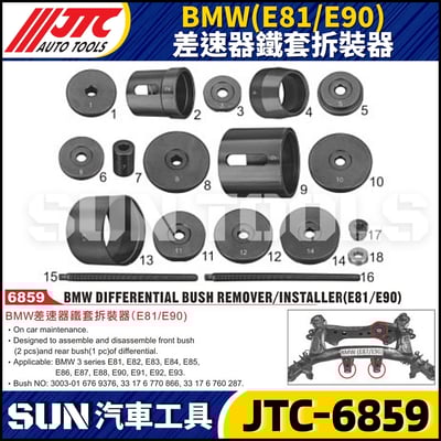 JTC-6859  BMW(E81/E90) 差速器鐵套拆裝器1