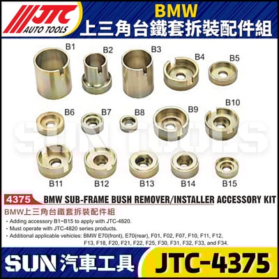 JTC-4375 BMW 上三角台鐵套拆裝配件組1
