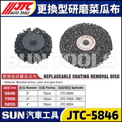 JTC-5846 2" 更換型研磨菜瓜布1