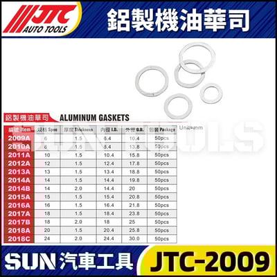 JTC-2009A 2010A 2011A 2012A 2013A 2014A 2014B 2015A 2016A 2017A 2017B 2018A 2018C 鋁製機油華司1