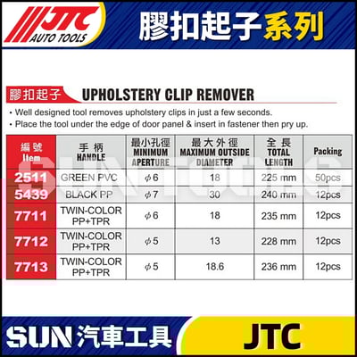 JTC-2511 5439 7711 7712 7713 膠扣起子2