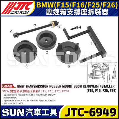 JTC-6949  BMW (F15/F16/F25/F26) 變速箱支撐座拆裝器1