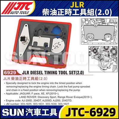 JTC-6929 JLR 柴油正時工具組 (2.0)1