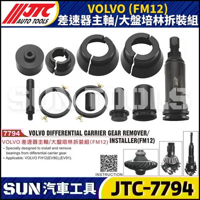 JTC-7794 VOLVO (FM12) 差速器主軸/大盤培林拆裝組1