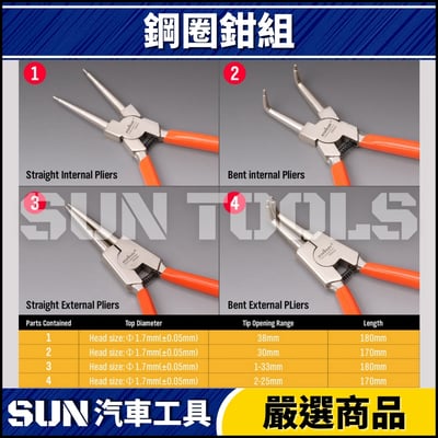 N 4件 鋼圈鉗組3