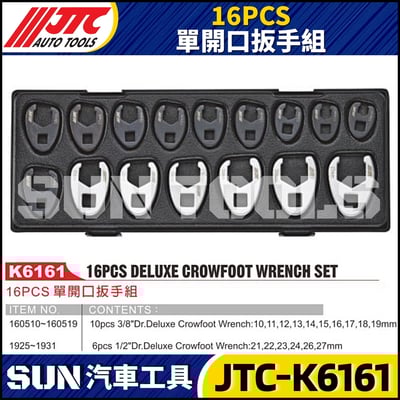 JTC-K6161 16PCS 單開口扳手組1