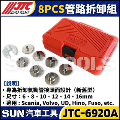 JTC-6920A 8PCS 管路拆卸組4