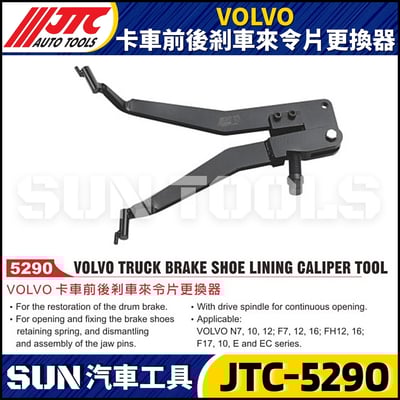 JTC-5290 VOLVO 卡車前後剎車來令片更換器1