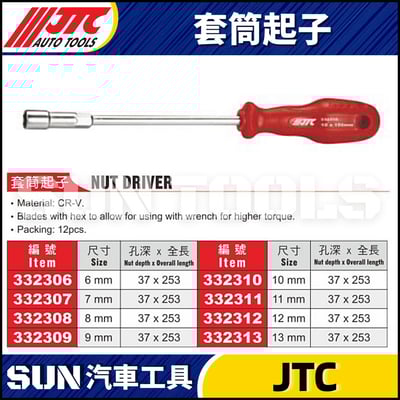 JTC-332306 332307 332308 332309 332310 332311 332312332313 套筒起子1