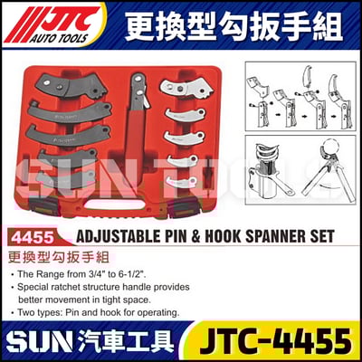 JTC-4455 更換型勾扳手組1