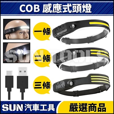 N COB 感應式頭燈1