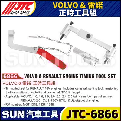 JTC-6866  VOLVO & 雷諾 正時工具組1