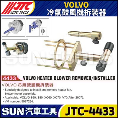 JTC-4433 VOLVO 冷氣鼓風機拆裝器1