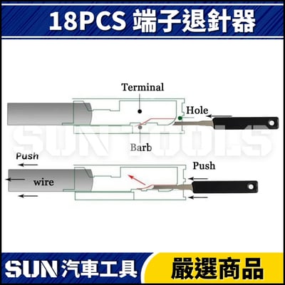 N 18PCS 端子退針器4
