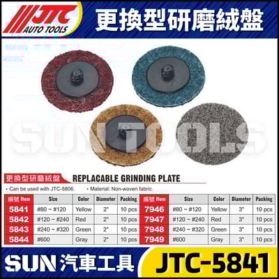 JTC-5841 5842 5843 5844 更換型研磨絨盤1